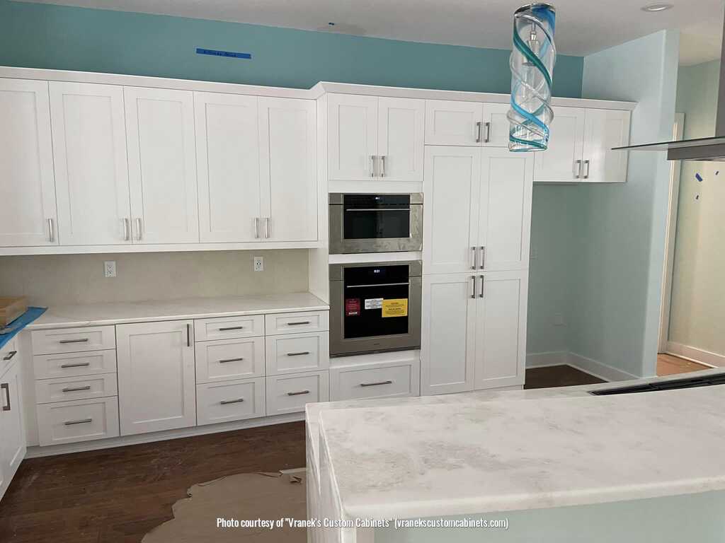 Vranek's custom cabinets