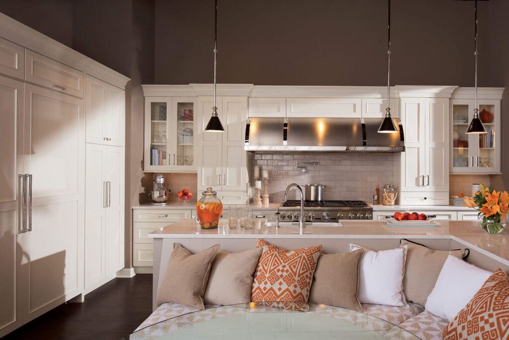 Beige kitchen countertop