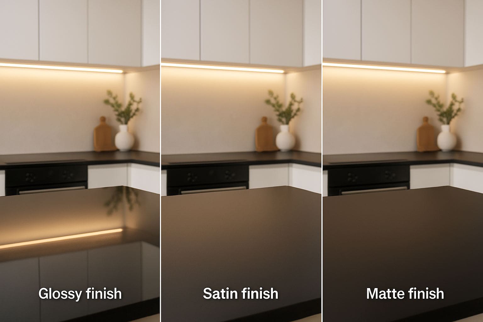 Black Glass Countertops: Minimalism, Style, and Bold Solutions